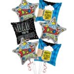 Happy Father's Day, Best Dad Ever Balloon Bouquet – Viva Party