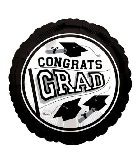 Grad School Colors White Balloon Bouquet 15 Pack