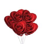 Valentine I Love You Red Roses Heart Balloon Bouquet 5pc – Viva Party