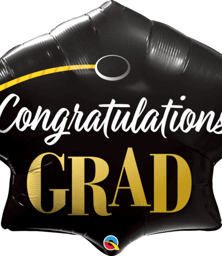 Congrats GRAD!, Congratulations GRAD! Balloon Bouquet with Gold Numbers