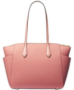 Gift Elegance: A Luxury Satchel for Mother's Day with a Charming Balloon Bouquet and a Heartful of Fresh Roses.