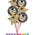 Graduation Congrats Grad Balloon Bouquet 6 pc | Viva Party Balloon Collection – Viva Party
