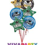 Graduation Congrats Grad Congratulations Grad Balloon Bouquet 6 pc | Viva Party Balloon Collection – Viva Party