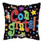 18 Inch PR Colorful Congrats Gb -Flat – Viva Party