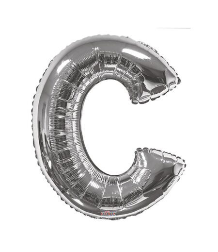 SILVER LETTER C - 34 Inch – Viva Party