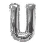 SILVER LETTER U - 34 Inch – Viva Party