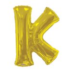 GOLD LETTER K - 34 Inch – Viva Party