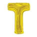 GOLD LETTER T - 34 Inch – Viva Party