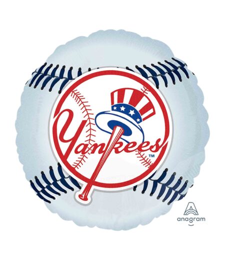 New York Yankees Happy Birthday Balloon Bouquet (5 Balloons)