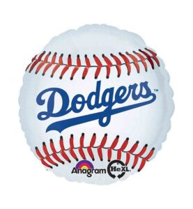 Los Angelese Dodgers Happy Birthday Balloon Bouquet (5 Balloons)