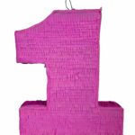 Pink Number One Shaped Pinata – Viva Party