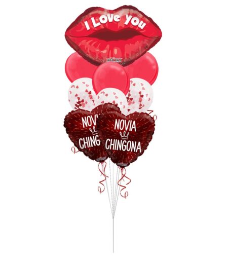 Novia Chingona Valentine's Day Balloon Bouquet - Viva Party (9 Balloons) – Viva Party