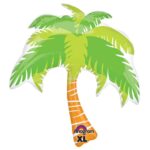 Summer Scene Palm Tree Balloon 33" Super Shape – Viva Party