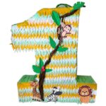 Jungle Animals Number One Shaped Pinata – Viva Party