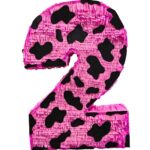 3 Feet Large Cow Print Number Two Shaped Pinata – Viva Party