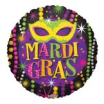 18 Inch BV Mardi Gras - Flat – Viva Party