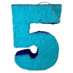 Blue Number Five Shaped Pinata – Viva Party