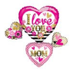 I LOVE YOU MOM MANY HEARTS SHAPE – Viva Party