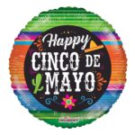 18 Inch PR Happy Cinco De Mayo Sarape - Flat – Viva Party