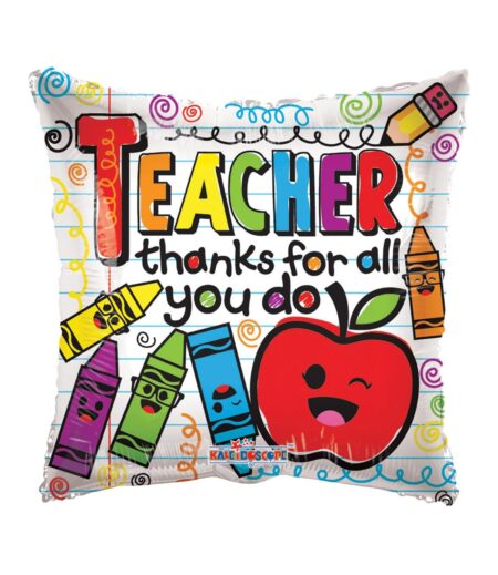 18 Inch BV TEACHER CRAYONS GB – Viva Party