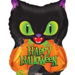 18 Inch PR HALLOWEEN CAT & PUMPKIN SHAPE – Viva Party