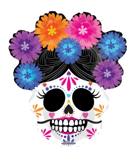 22 Inch PR CATRINA WITH  FLOWERS GB – Viva Party