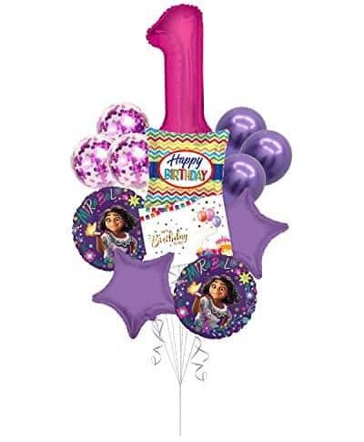 Encanto Happy Birthday Helium-Filled Balloon Bouquet, Mirabel Balloons, Party Balloons (12 Balloons) – Viva Party