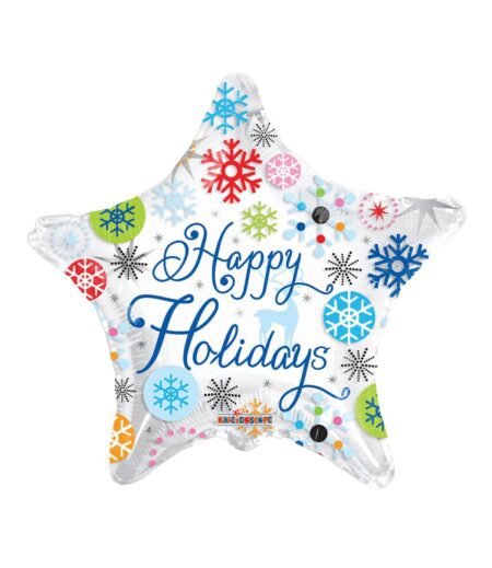 18 Inch PR HOLIDAYS SNOWFLAKES CV – Viva Party