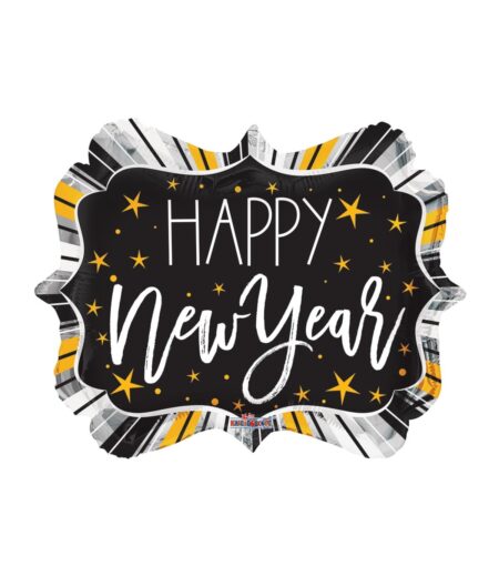 18 Inch NEW YEAR MARQUEE SHAPE FOIL BALLOON – Viva Party