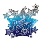 36 Inch CHRISTMAS STARS SHAPE FOIL BALLOON – Viva Party