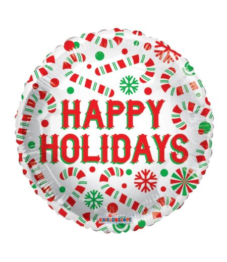 18 Inch PR HAPPY HOLIDAYS CANDY CANES – Viva Party