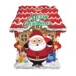 18 Inch SANTA & HOUSE FOIL BALLOON – Viva Party