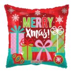 18 Inch MERRY XMAS PRESENTS  FOIL BALLOON – Viva Party