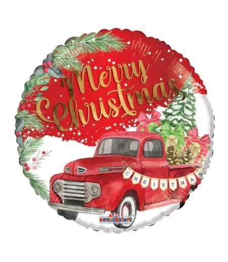 18 Inch CHRISTMAS TRUCK FOIL BALLOON – Viva Party