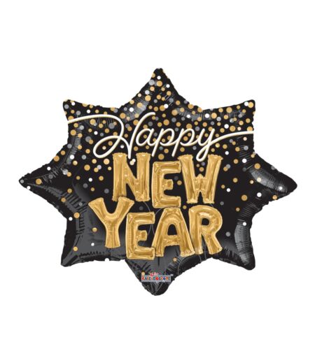 28 Inch NEW YEAR BURST FOIL BALLOON – Viva Party