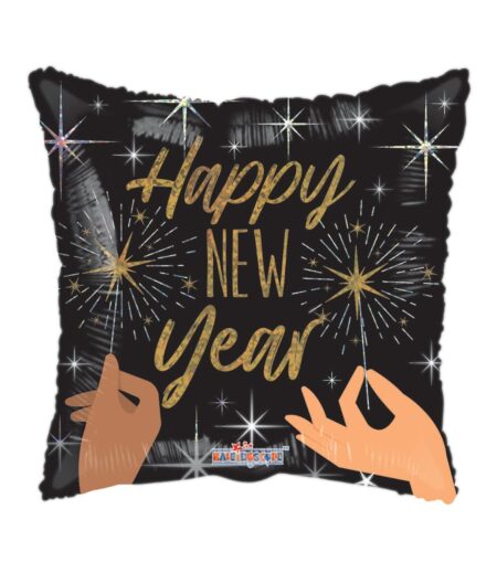 18 Inch NEW YEAR SPARKLES FOIL BALLOON – Viva Party
