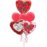 Feliz Dia de San Valentine Juntos X Siempre Te Amo (Balloon Bouquet) (6 Balloons) – Viva Party