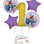 Little Mermaid Live Active Happy Birthday Balloon Bouquet (5 Balloons) – Viva Party