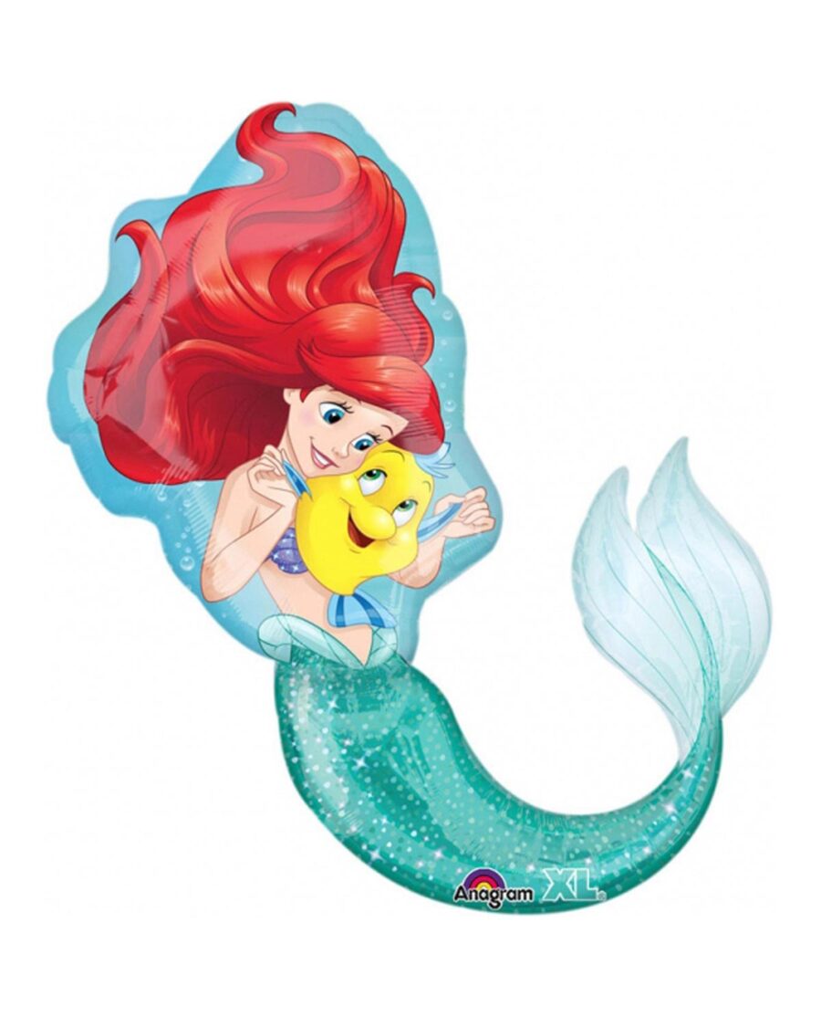 Little Mermaid SuperShape Foil Balloon 34 Inch - Image 1
