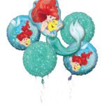 Ariel Dream Big Foil Bouquet of Balloons - 5pcs – Viva Party
