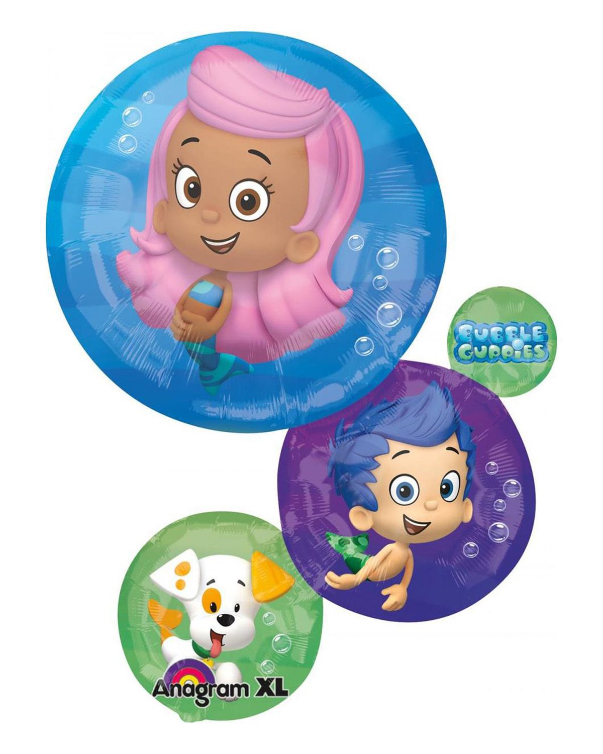A004-XB.jpg Bubble Guppies Foil Balloon 24 Inch - Image 1