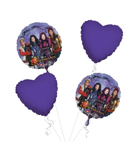 Descendants Happy Birthday Balloon Bouquet 4pc – Viva Party