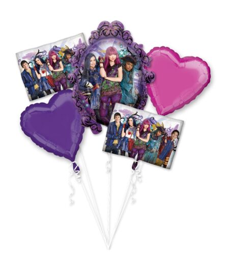 Descendants 2 Balloons Bouquet-5pcs – Viva Party