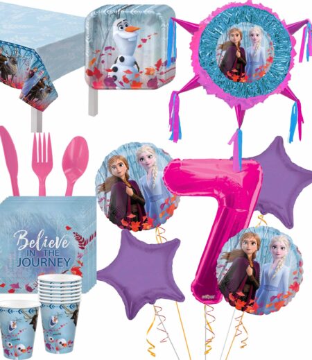 Disney Frozen 2 Deluxe Birthday Party Package for 8 Guests – Viva Party