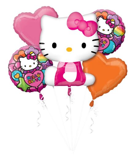 Hello Kitty BirthdayFoil Bouquet of Balloons - 5pcs – Viva Party