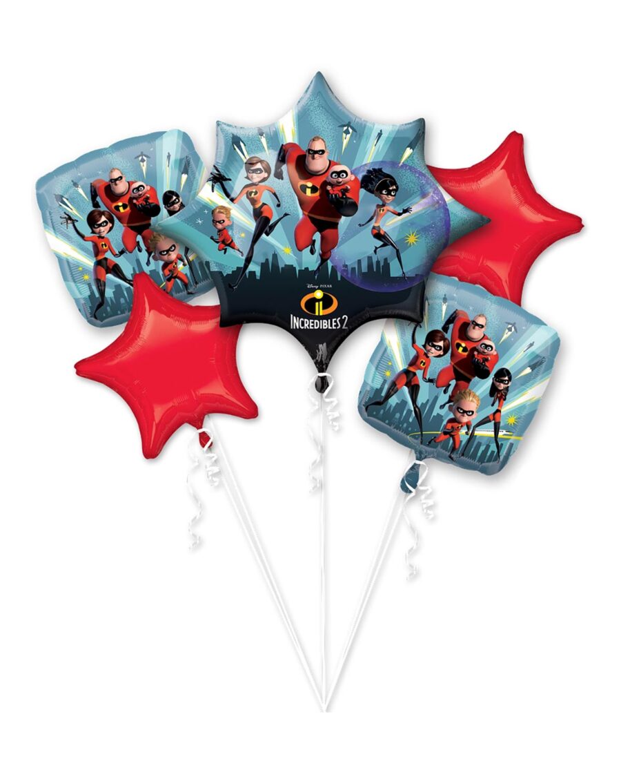 Incredibles 2

Foil Balloons Bouquet - 5pcs - Image 1
