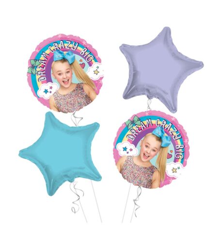 Jo Jo Siwa Happy Birthday Balloon Bouquet 4pc – Viva Party