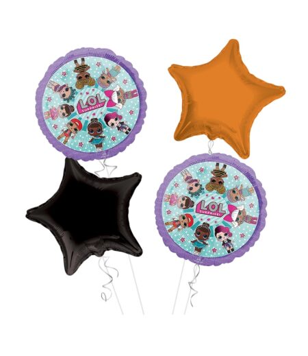 LOL Happy Birthday Balloon Bouquet 4pc – Viva Party