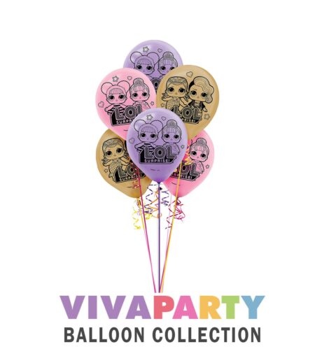 LOL Latex Balloons12 Inch, Pack of 6 – Viva Party