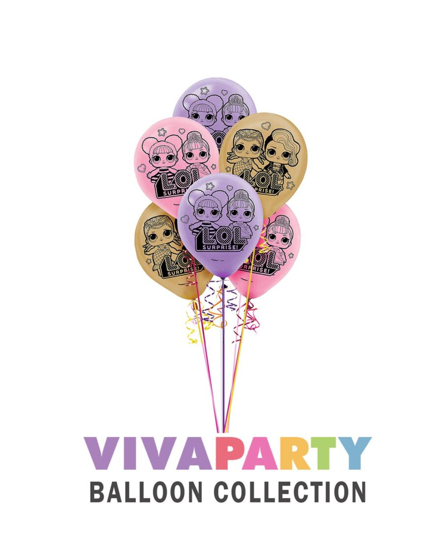 LOL Latex Balloons

12 Inch, Pack of 6 - Image 1